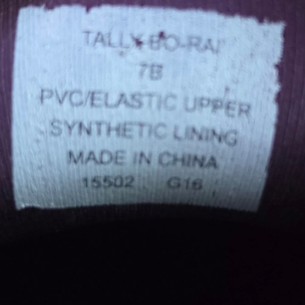 Lauren Ralph Lauren Womens Tally Rain Boots Purple Glossy Chelsea Size 7B